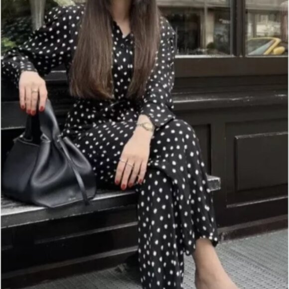 ZARA Black V-Neck Jumpsuit Size XS New Without Tags 🖤 - Picture 1 of 15